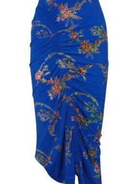 Preen by Thornton Bregazzi Blue Floral Skirt